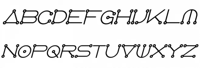 AngloCelestial Bold Italic Font Litere mari