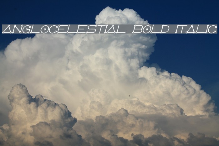 AngloCelestial Bold Italic Example 1