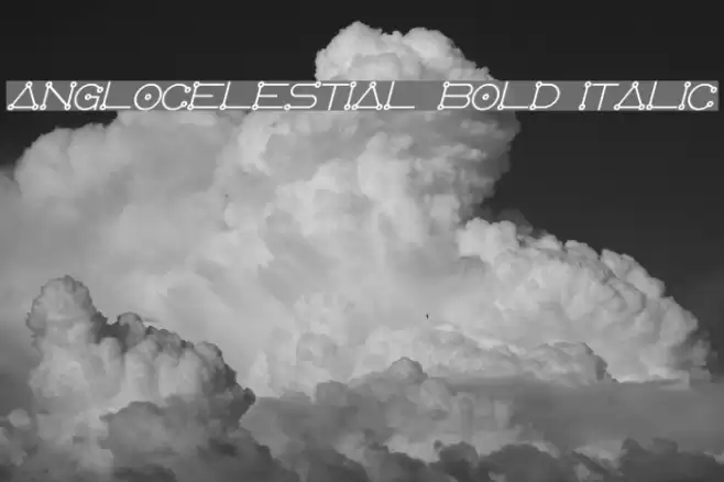 AngloCelestial Bold Italic Font examples