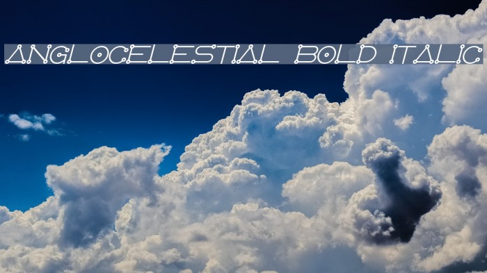 AngloCelestial Bold Italic Example 2