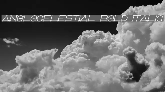 AngloCelestial Bold Italic Font examples