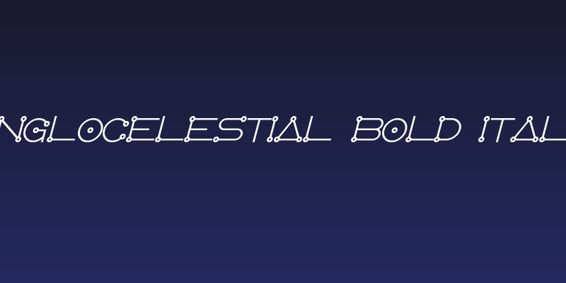 AngloCelestial Bold Italic Social Header