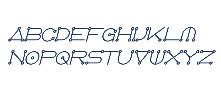 AngloCelestial Bold Italic Lowercase