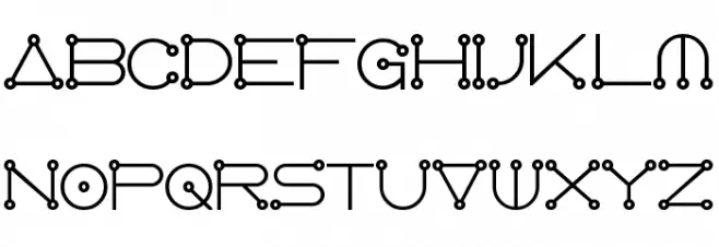 AngloCelestial Bold 字体 大写