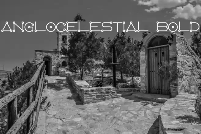 AngloCelestial Bold Font examples