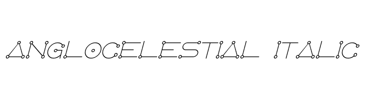 AngloCelestial Italic Font