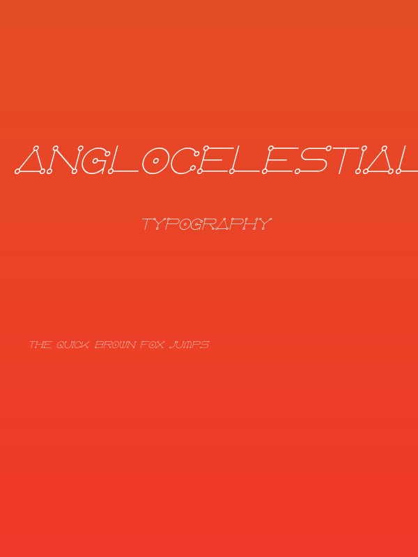 AngloCelestial Italic Poster