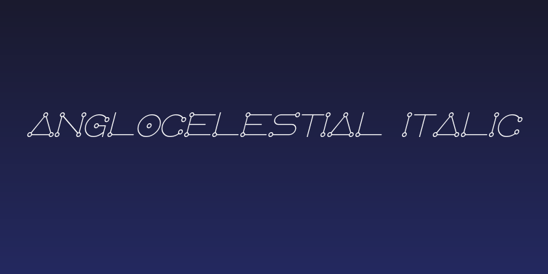 AngloCelestial Italic Social Header