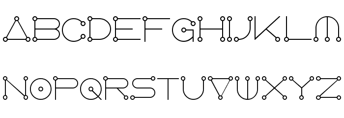 AngloCelestial Font LOWERCASE