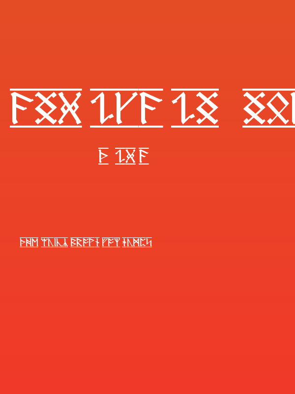 AngloSaxon Runes 1 Poster