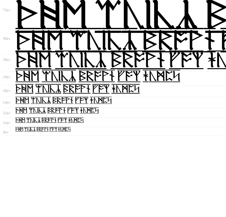 AngloSaxon Runes 1 Waterfall