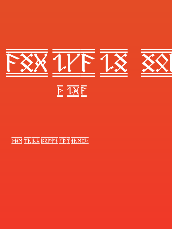 AngloSaxon Runes 2 Poster