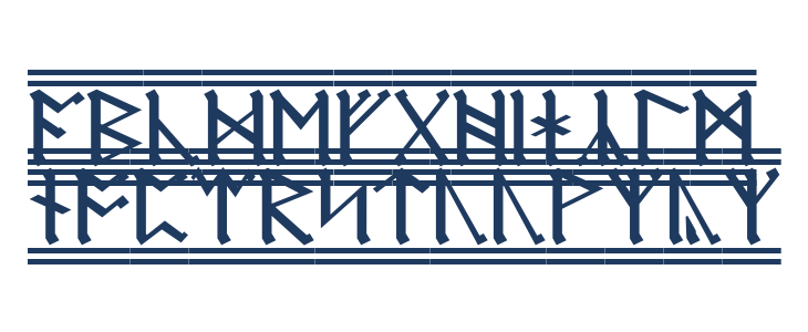 AngloSaxon Runes 2 Lowercase