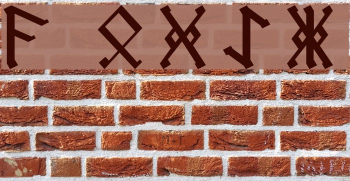 AngloSaxon Runes Font examples