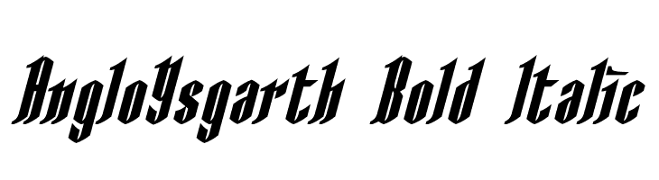 AngloYsgarth Bold Italic Font
