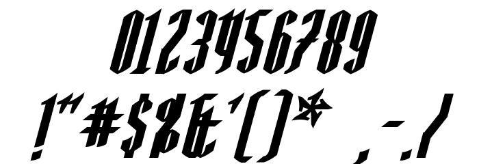 AngloYsgarth Bold Italic Font OTHER CHARS