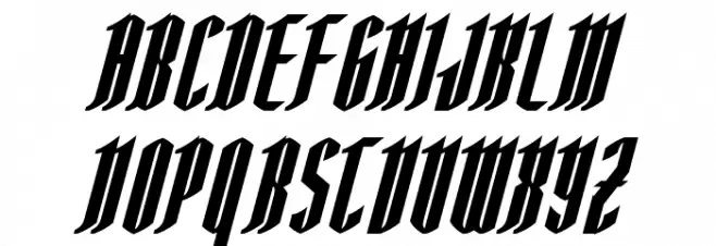 AngloYsgarth Bold Italic 字体 大写