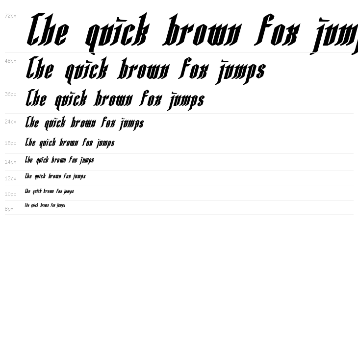 AngloYsgarth Bold Italic Waterfall