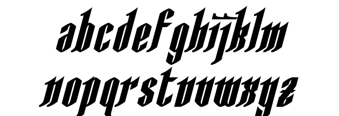 AngloYsgarth Bold Italic Font LOWERCASE