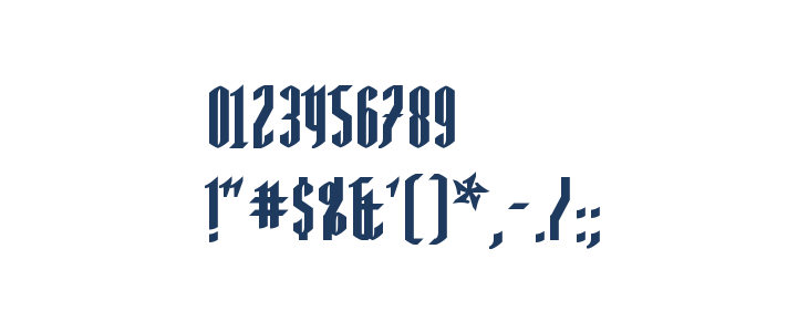 AngloYsgarth Bold Other Characters