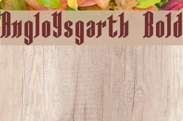 AngloYsgarth Bold Example 1