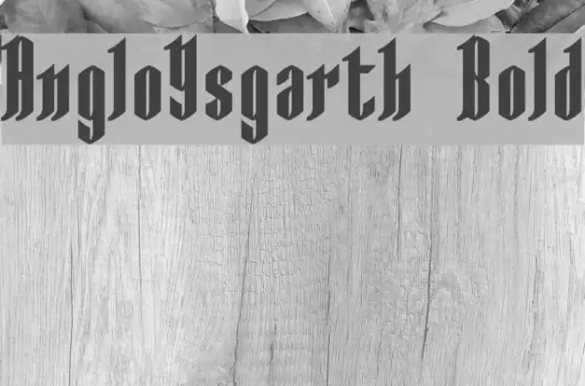 AngloYsgarth Bold Font examples