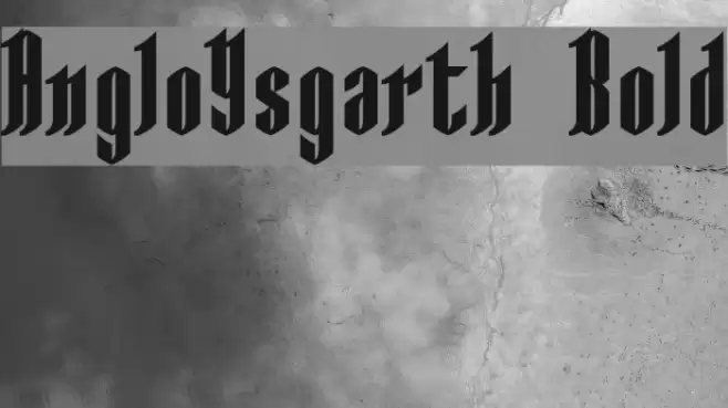 AngloYsgarth Bold Font examples