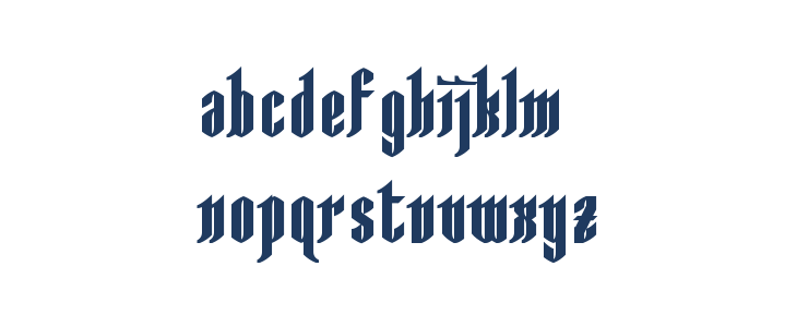 AngloYsgarth Bold Lowercase