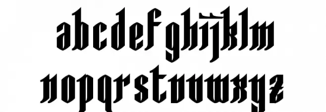 AngloYsgarth Bold フォント 小文字