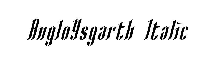 AngloYsgarth Italic Font