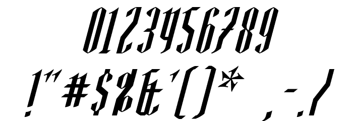 AngloYsgarth Italic Font OTHER CHARS
