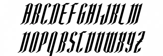 AngloYsgarth Italic Schriftart Groß