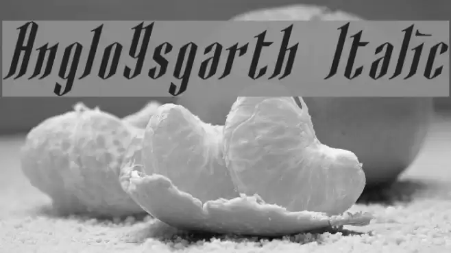 AngloYsgarth Italic Font examples