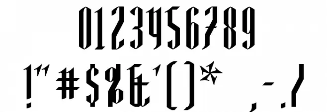 AngloYsgarth Font OTHER CHARS