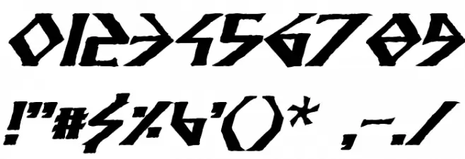 Anglodavek Bold Italic Font OTHER CHARS