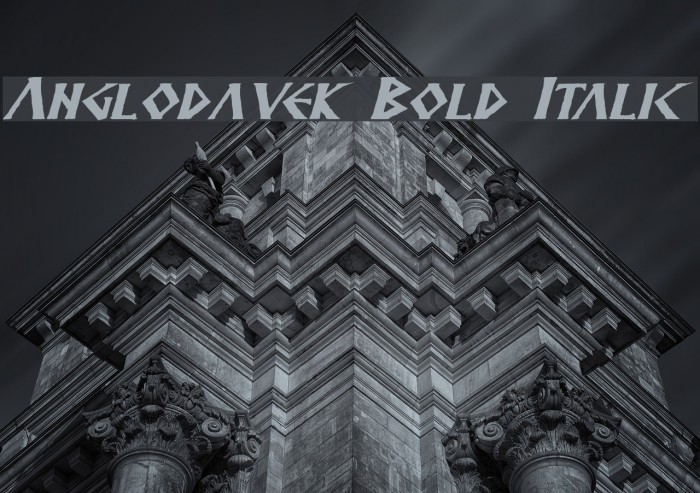 Anglodavek Bold Italic 字体 examples