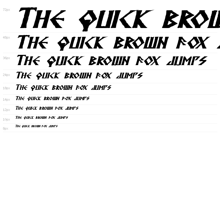 Anglodavek Bold Italic Waterfall
