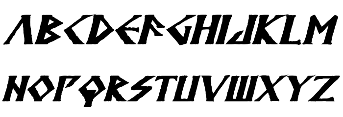 Anglodavek Bold Italic 字体 小写
