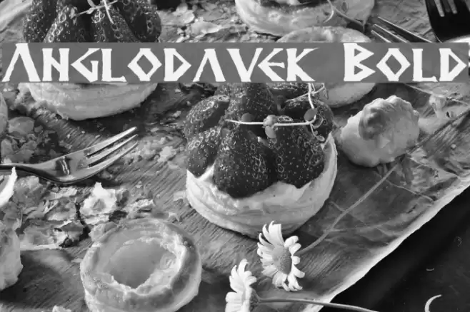 Anglodavek Bold Font examples