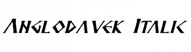 Anglodavek Italic  baixar fontes gratis
