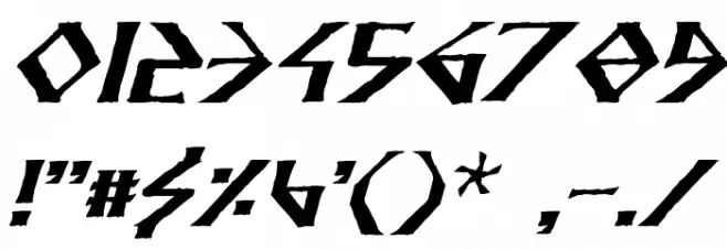 Anglodavek Italic Font OTHER CHARS