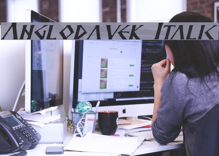 Anglodavek Italic Example 2