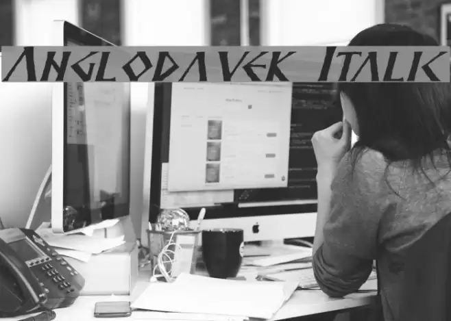 Anglodavek Italic Font examples