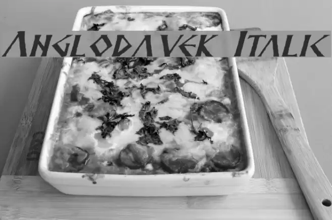 Anglodavek Italic Font examples