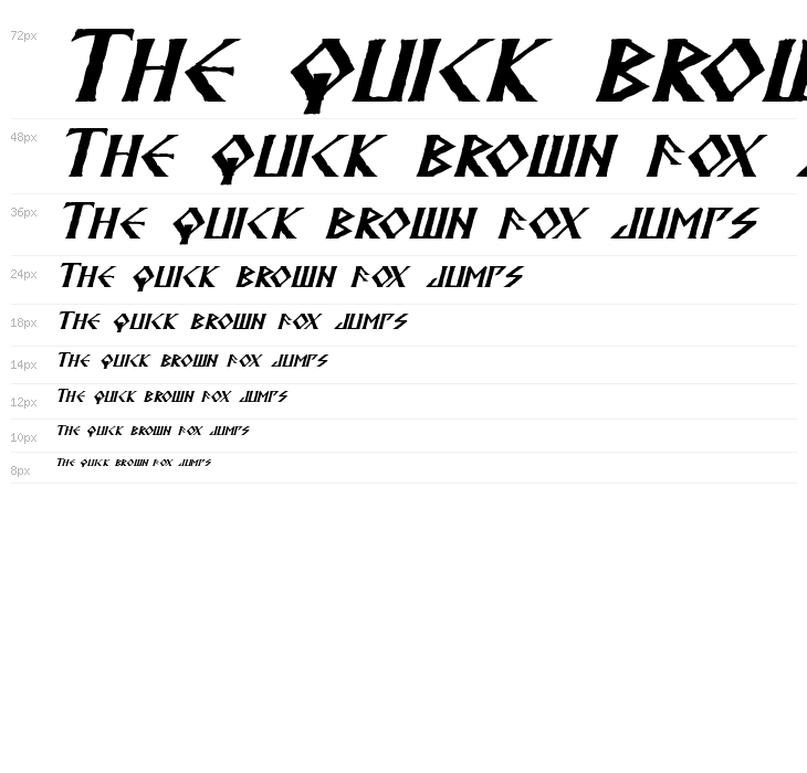 Anglodavek Italic Waterfall