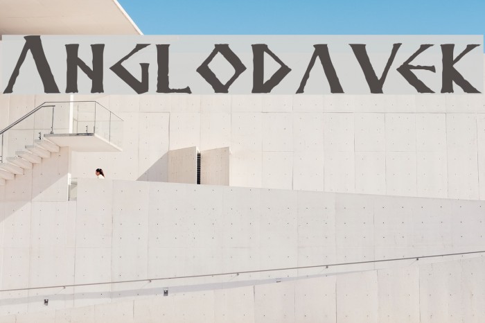 Anglodavek Font examples