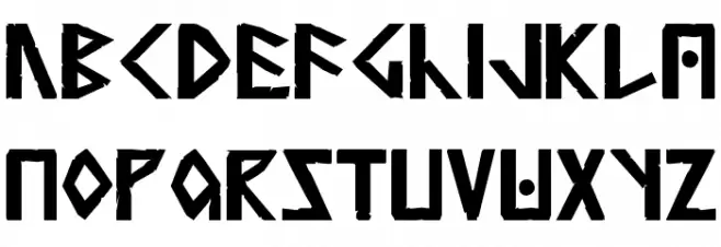 Anglorunic Font Litere mari