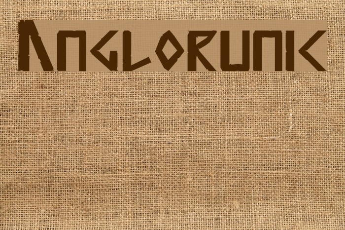 Anglorunic Font examples