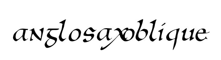 AnglosaxOblique Font