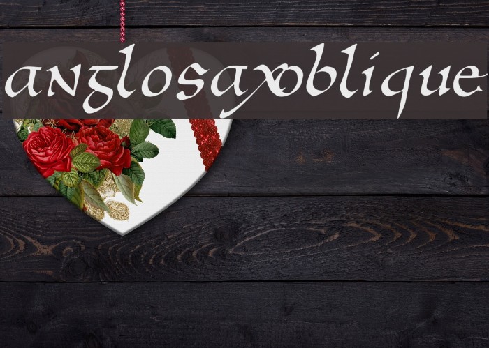 AnglosaxOblique Font examples